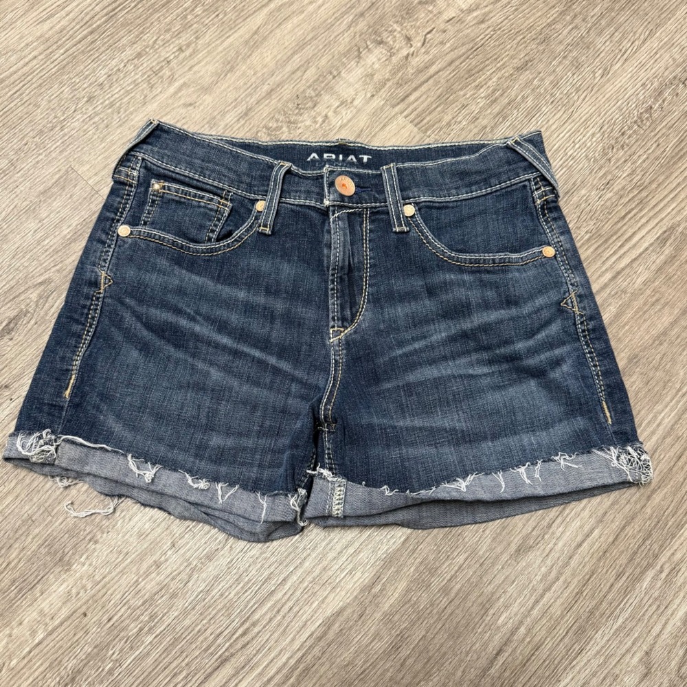 Ariat Denim Rosa 5 Short Florida Perfect Rise Boyfriend Jean Shorts 28R 10039591